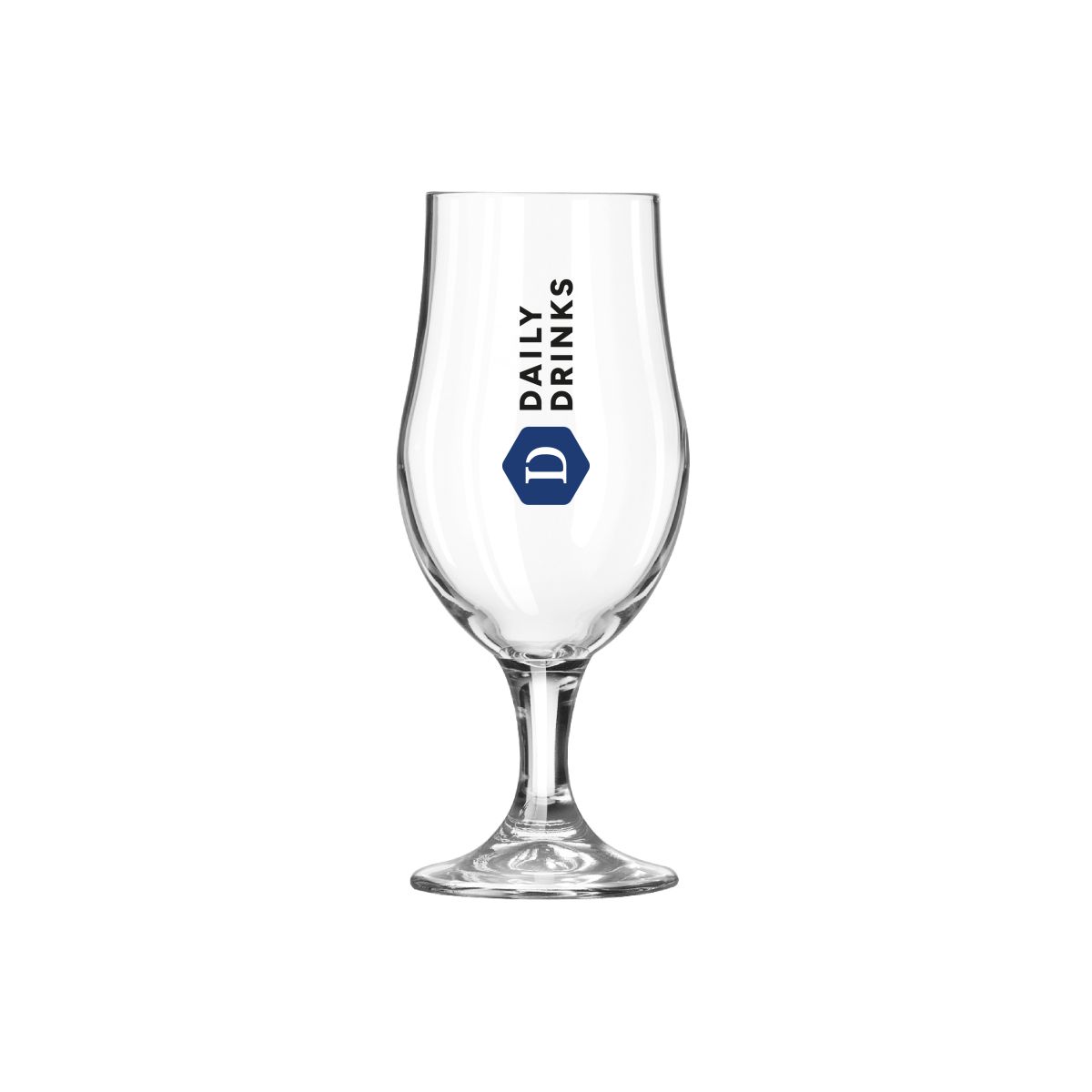 Beer glass with DailyDrinks logo