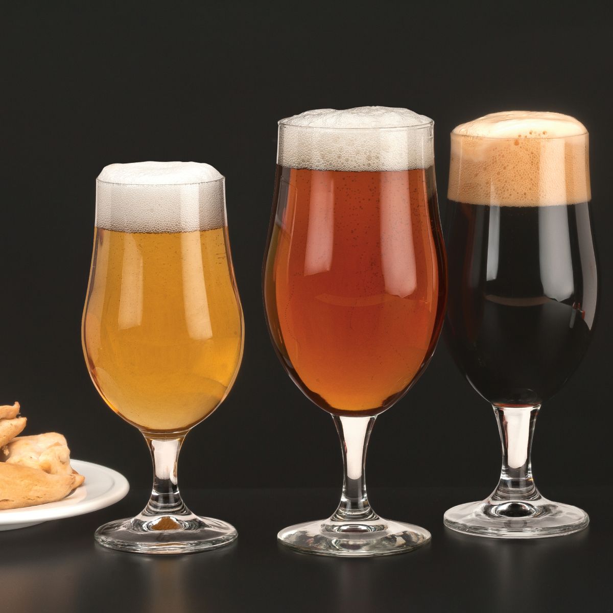 Photo of beer glasses Munich 38 cl. As part of a series.