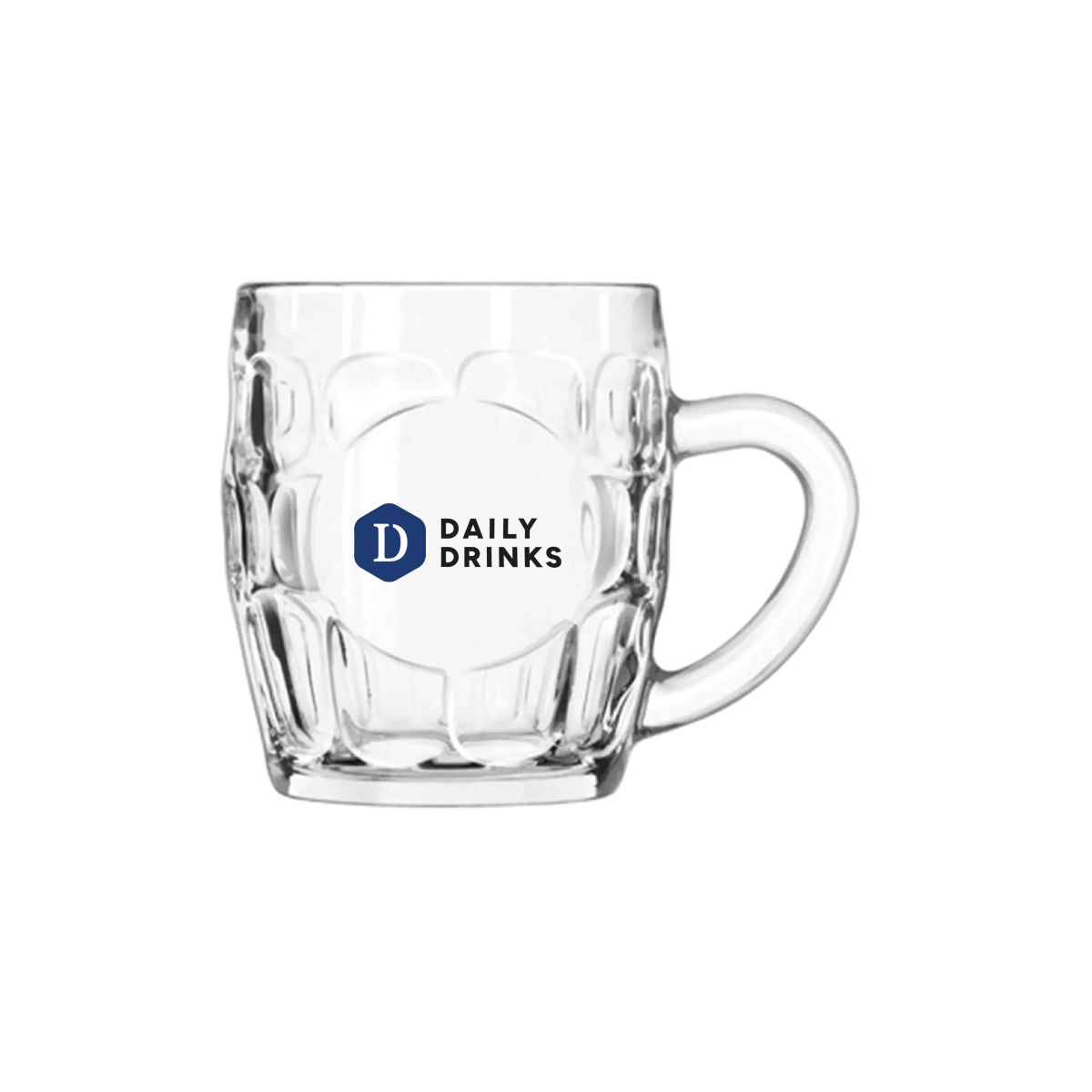 29 cl glass with multicoloured DailyDrinks print on the front of the beer mug.
