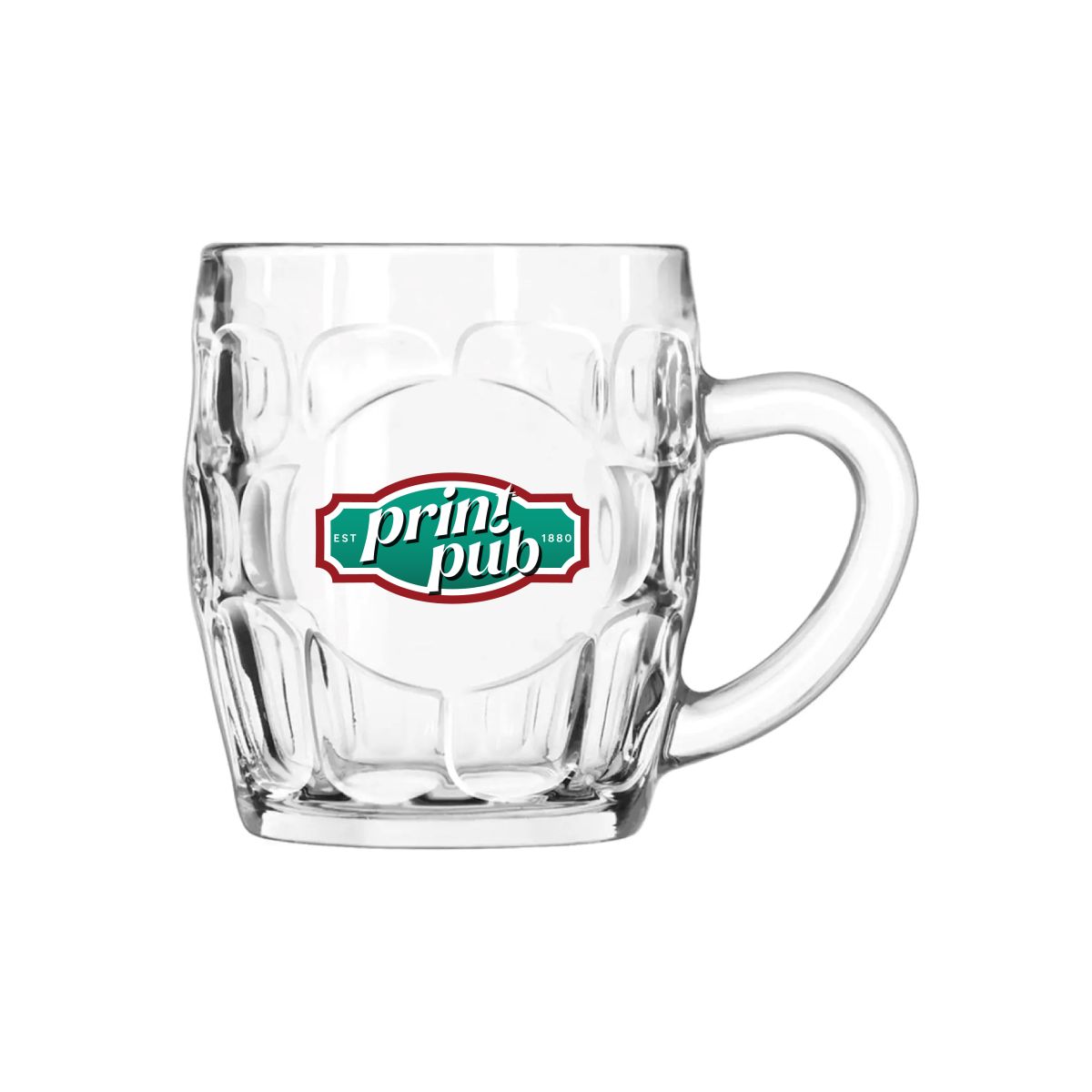 Beer mug October of 55 cl with full-colour PrintPub logo, centred on the beer mug.