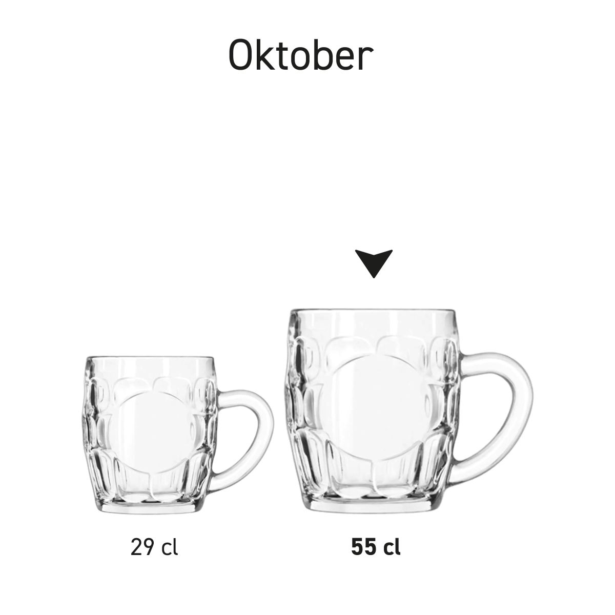 Overview of multiple beer mugs October as part of the October series....