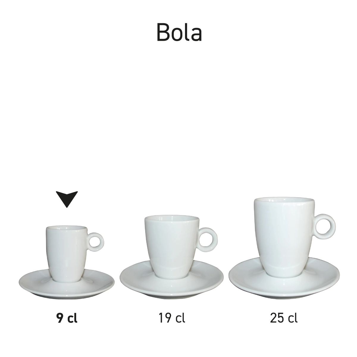 Series overview of Bola espresso service high white, presented as Bola series.
