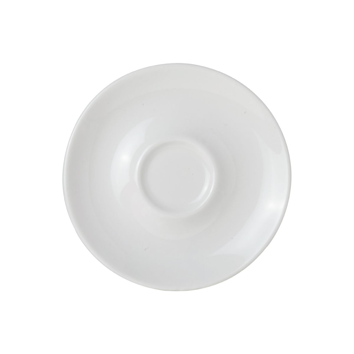Front display of Bola espresso saucer 12.5 cm in porcelain with smooth finish. Front display of Bola espresso saucer 12.5 cm in porcelain with smooth finish.