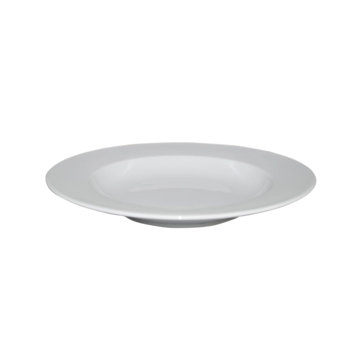 Side view of deep porcelain plate 23 cm with wide white rim and slightly sloping wall. Ask ChatGPT Side view of deep porcelain plate 23 cm with wide white rim and slightly sloping wall. Ask ChatGPT