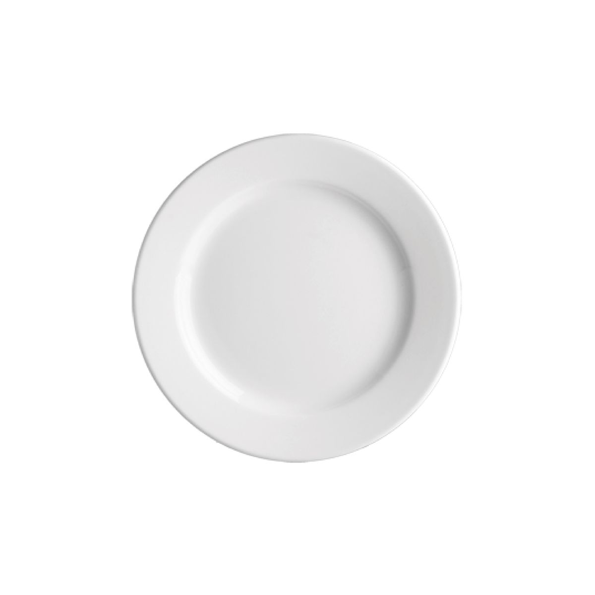 Plate Princip 15 cm porcelain fronted with smooth surface and round shape.