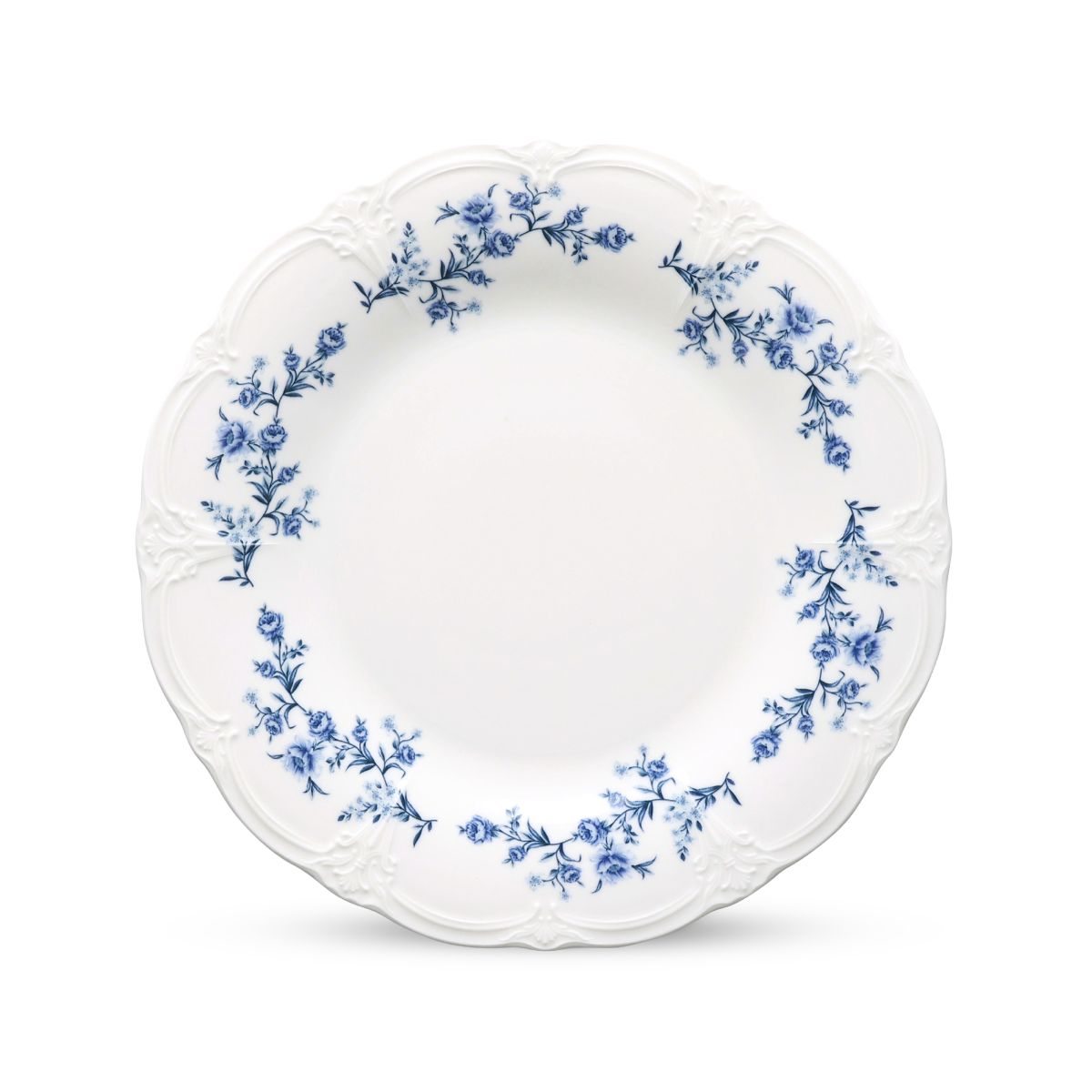 Ivory-blue porcelain plate Retro measuring 21.5 cm