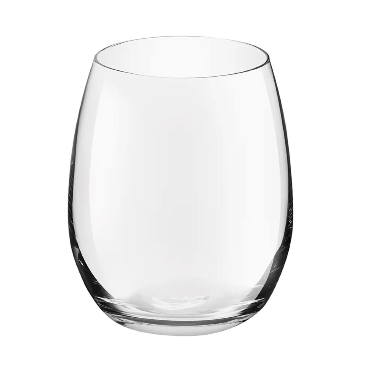 Vooraanzicht van de Bouquet Tumbler van 39 cl glas met licht taps toelopende vorm en gladde rand. Vooraanzicht van de Bouquet Tumbler van 39 cl glas met licht taps toelopende vorm en gladde rand.
