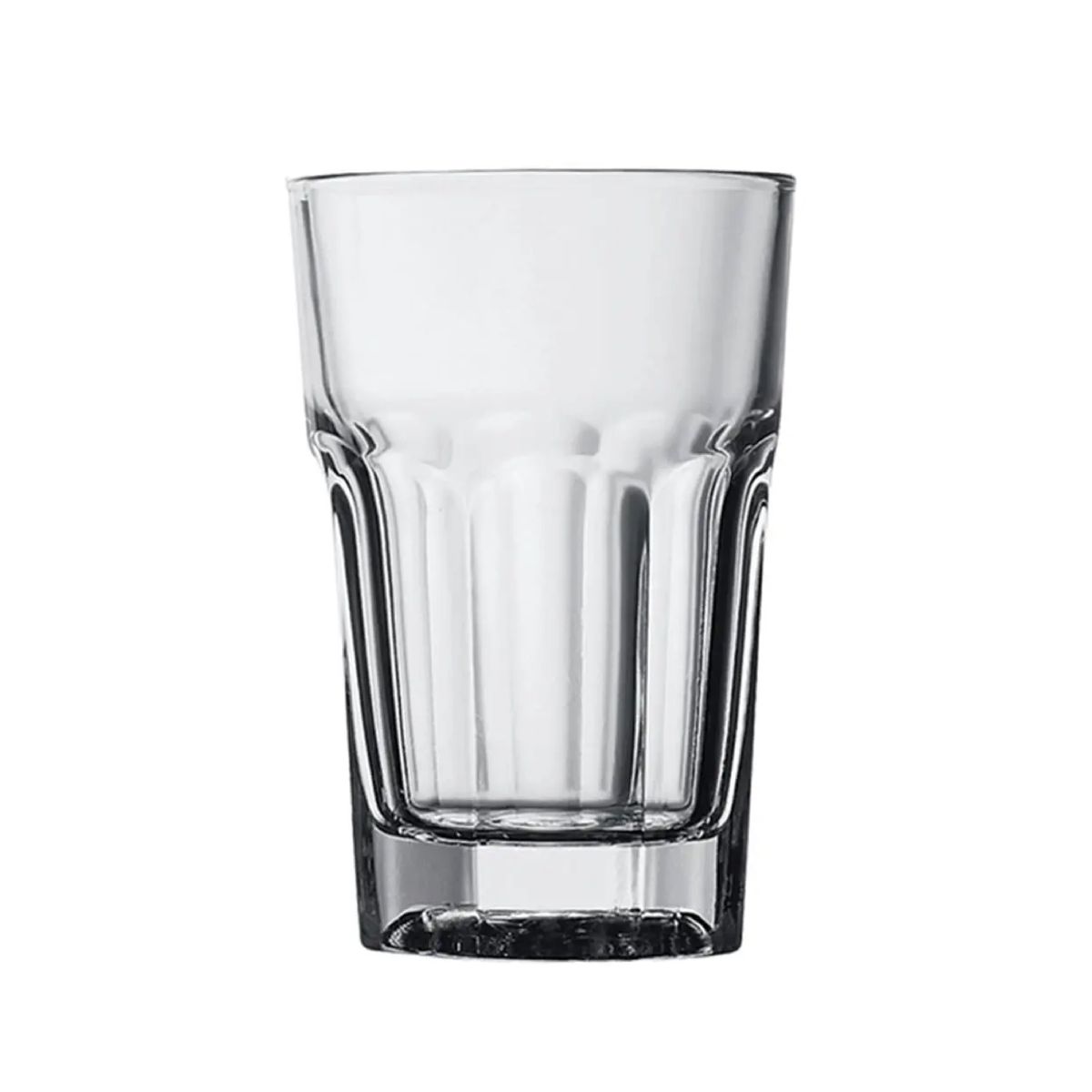 Casablanca Longdrink glas 35,5 cl. in helder glas, recht van voren weergegeven. Casablanca Longdrink glas 35,5 cl. in helder glas, recht van voren weergegeven.