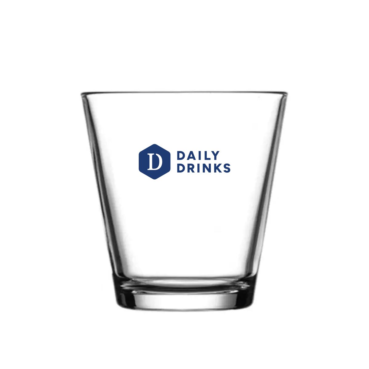 City glass 19 cl. printed with one-coloured DailyDrinks logo on the front of the glass.