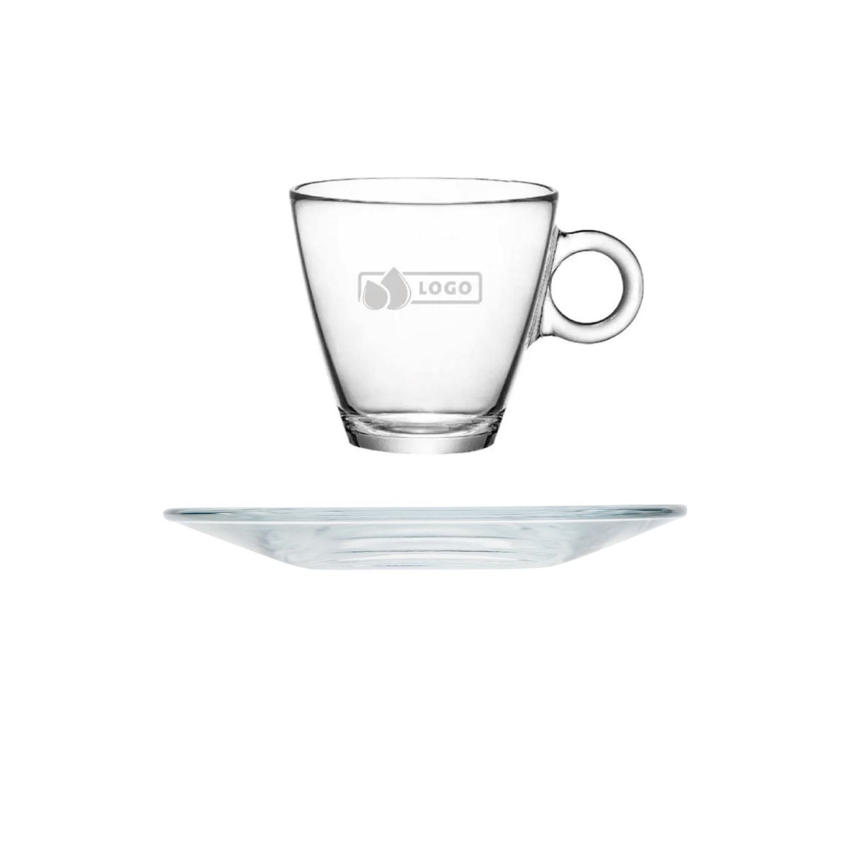 Easy Bar Cappuccino 23 cl. SET features subtle laser engraving of the brand logo.