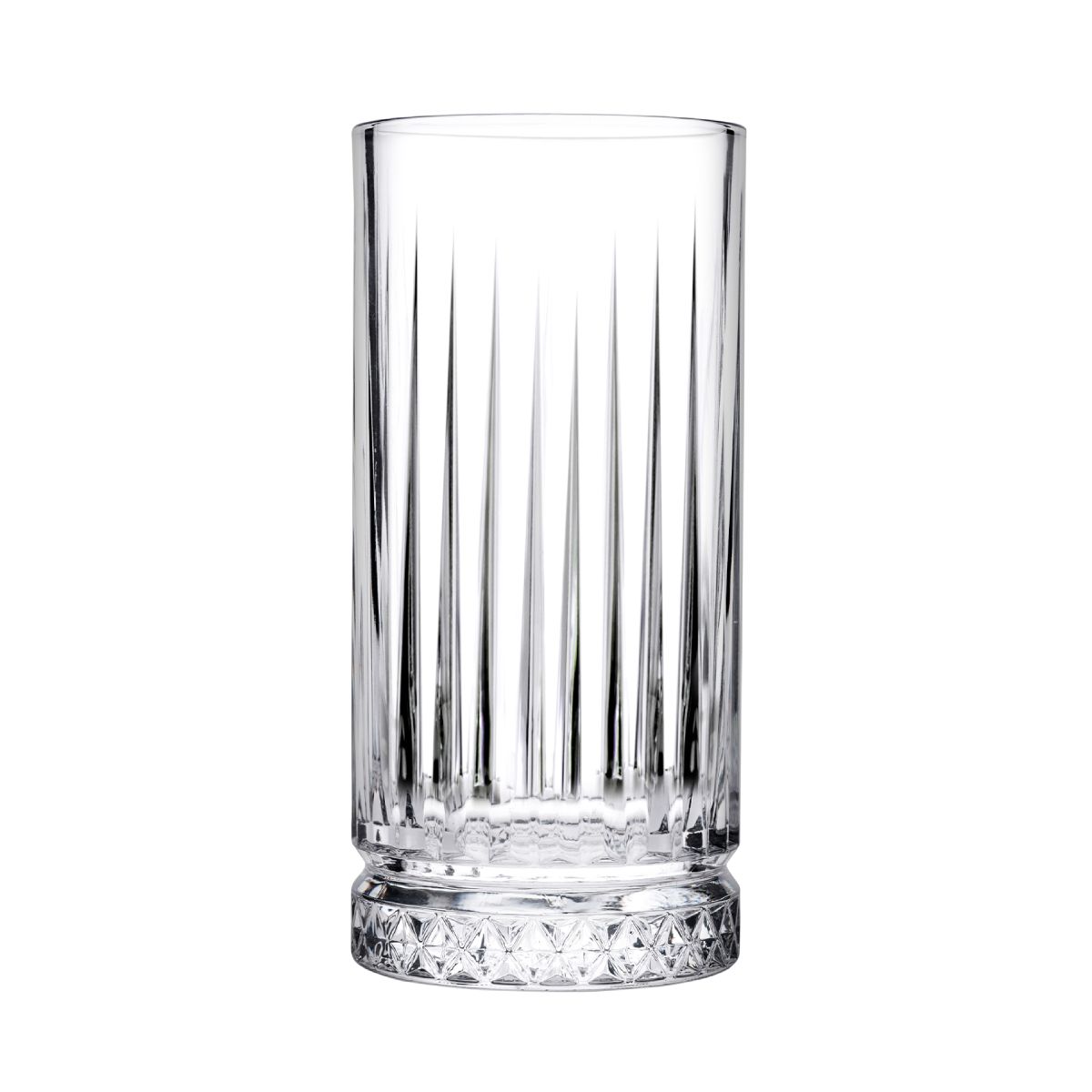 Vooraanzicht van het Elysia Longdrink glas 28 cl. met rechte wand en heldere afwerking. Vooraanzicht van het Elysia Longdrink glas 28 cl. met rechte wand en heldere afwerking.