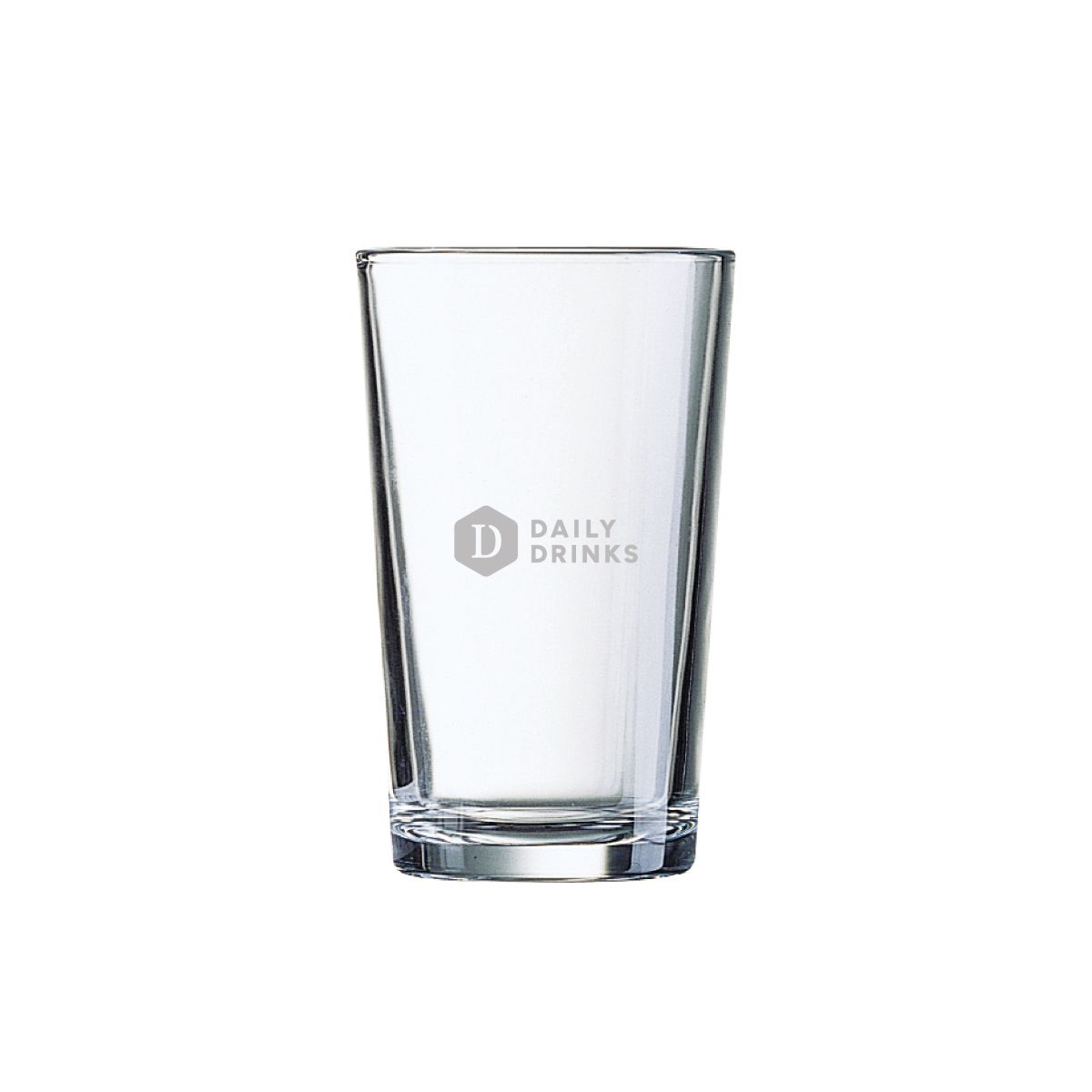 Glass Conique 8 cl with engraved DailyDrinks logo visible on the front.