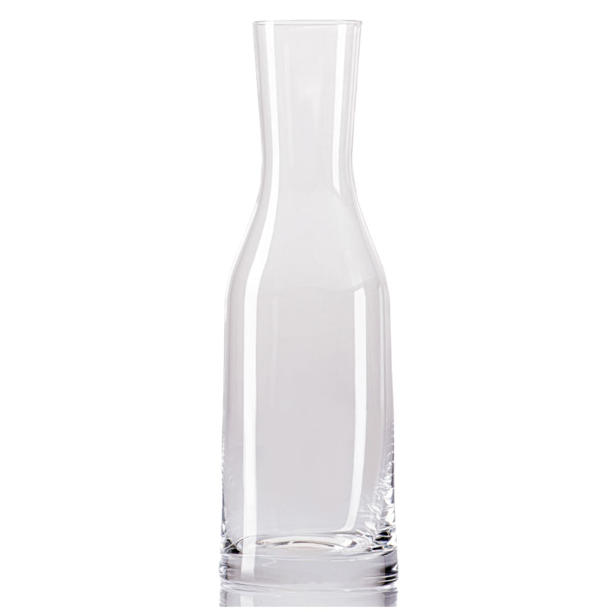Straight front view of the Carafe Le Marc 100 cl. with transparent glass, round bottom and narrow opening. Straight front view of the Carafe Le Marc 100 cl. with transparent glass, round bottom and narrow opening.