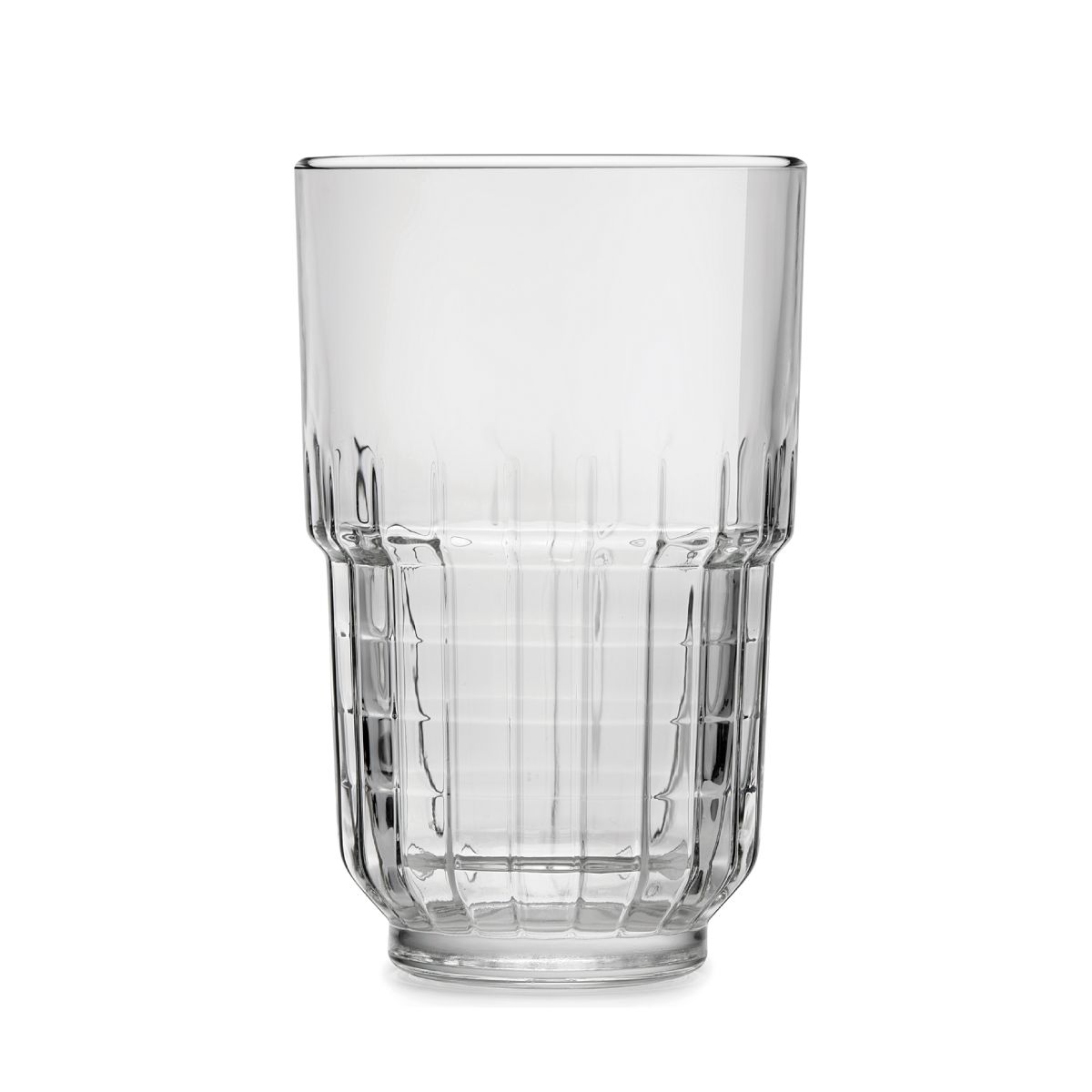Long drink glass Onis 34.5 cl in clear glass, displayed straight from the front and without decor.