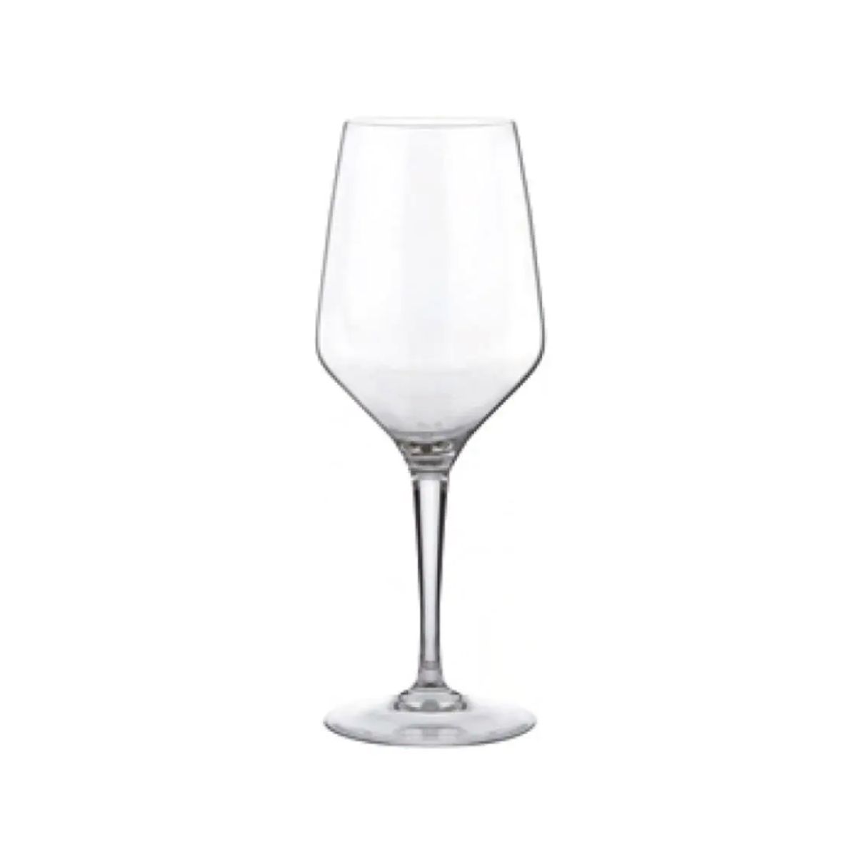 Vooraanzicht van een transparant Mencia wijnglas van 25 cl., geschikt voor witte of rode wijn.