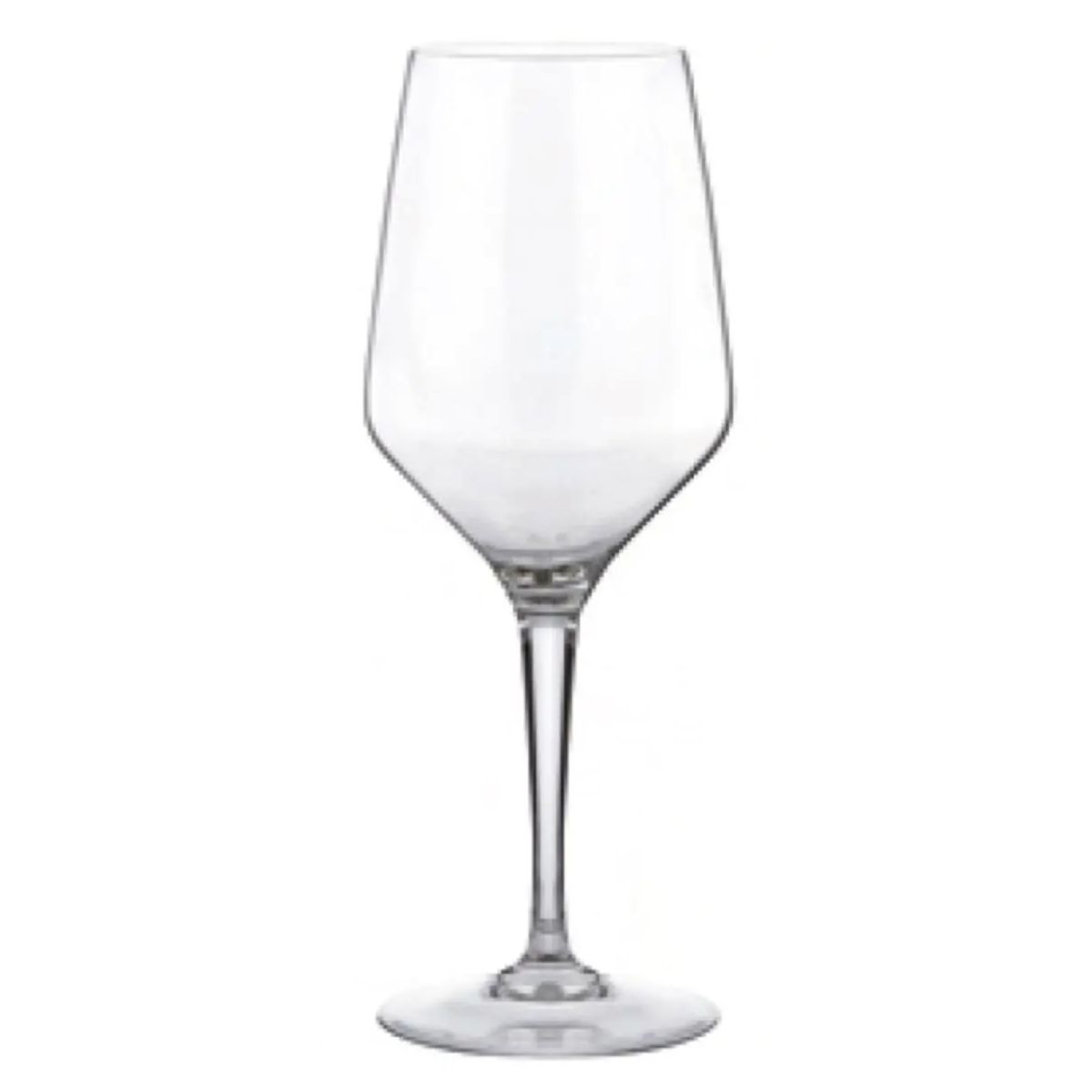 Vooraanzicht van een transparant Mencia wijnglas van 58 cl., geschikt voor rode wijn. Vooraanzicht van een transparant Mencia wijnglas van 58 cl., geschikt voor rode wijn.