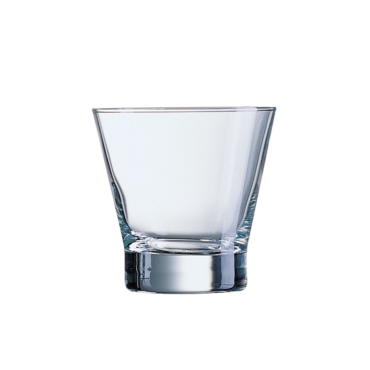 Voorzijde van het Shetland 25 cl. glas, een helder model voor dagelijks drinkgebruik.
