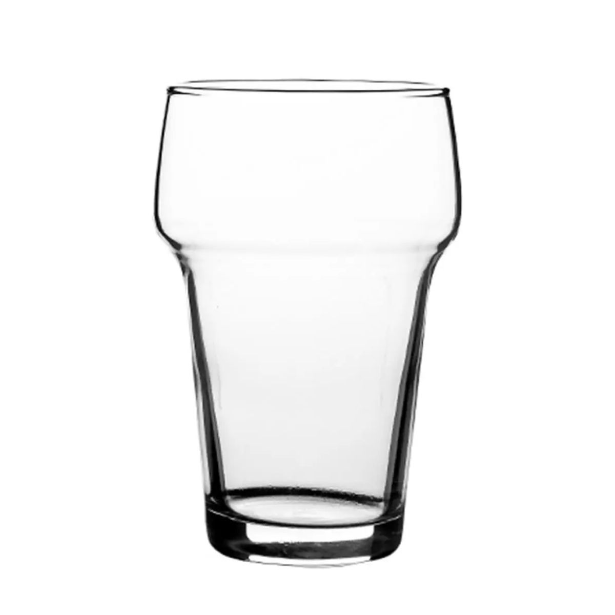 Stapelglas Groot 28 cl. recht van voren, met cilindrische vorm en stapelbare onderzijde. Stapelglas Groot 28 cl. recht van voren, met cilindrische vorm en stapelbare onderzijde.