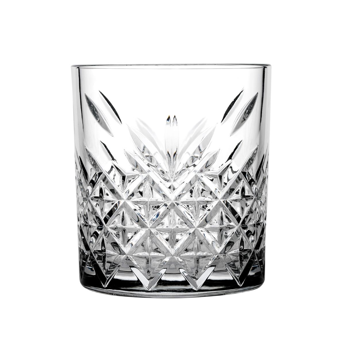 Straight front view of the 35.5 cl Timeless Whisky glass with smooth glass and wide opening. Straight front view of the 35.5 cl Timeless Whisky glass with smooth glass and wide opening.