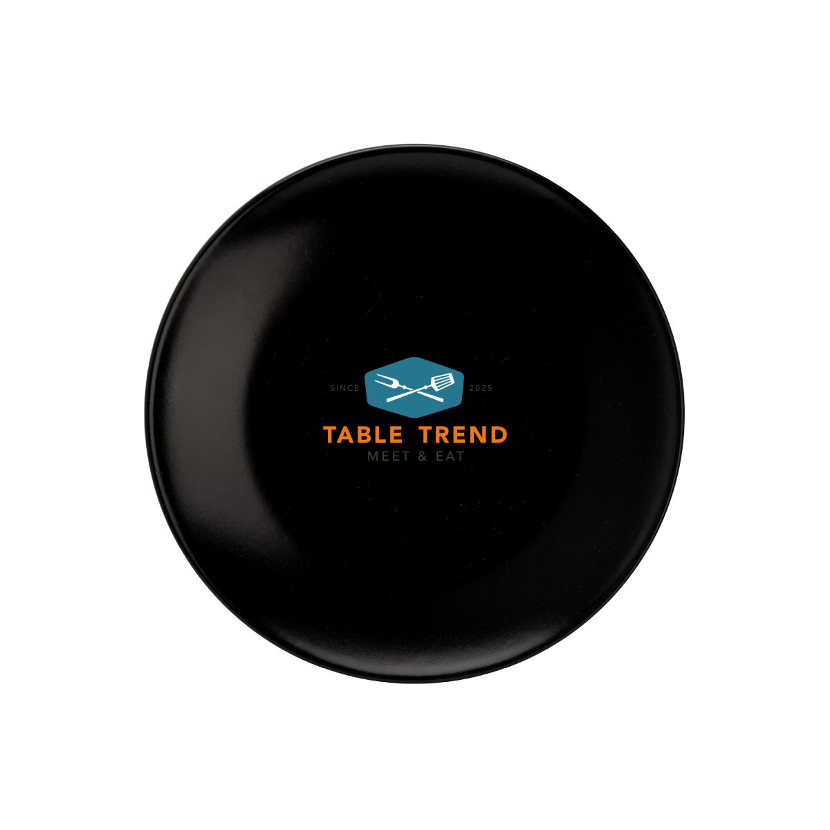 Venus plate 20 cm porcelain with TableTrend logo centrally displayed in multiple colours.