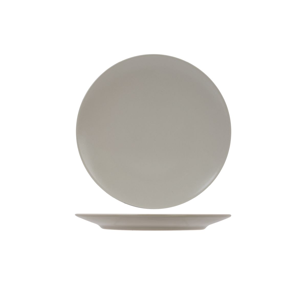 Venus plate 20 cm in ivory porcelain, tightly rendered in front view.