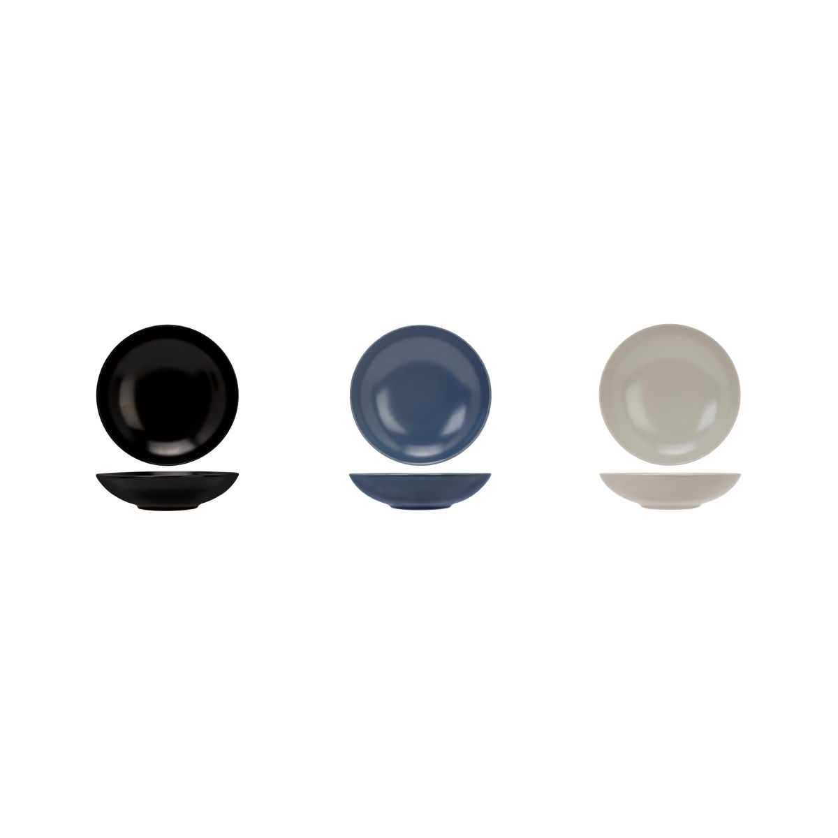 Overview of available colour variations of the Venus plate 21 cm in earthenware version.